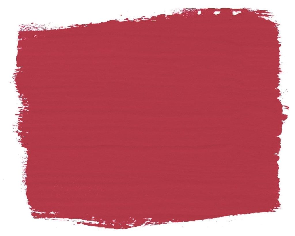 Farbmuster der Emperor's Silk Chalk Paint™ Möbelfarbe von Annie Sloan, ein leuchtendes, reines Rot