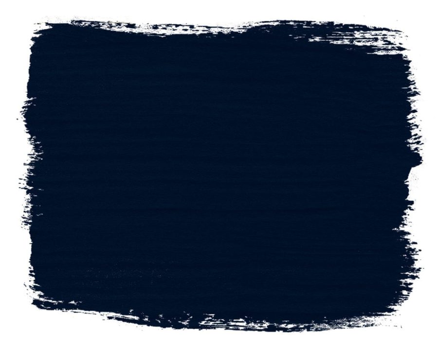 Paint swatch of Oxford Navy Chalk Paint® furniture paint by Annie Sloan, an inky, traditional navy blue