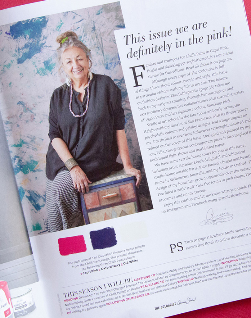 Close up of the Editor's Letter in Issue 6 of The Colourist