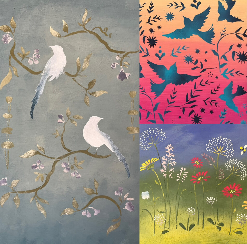 blending and stencilling examples