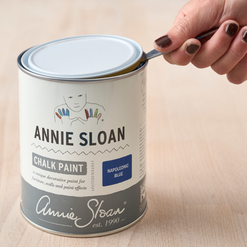 Chalk Paint Tin Being Opened by Tin Opener