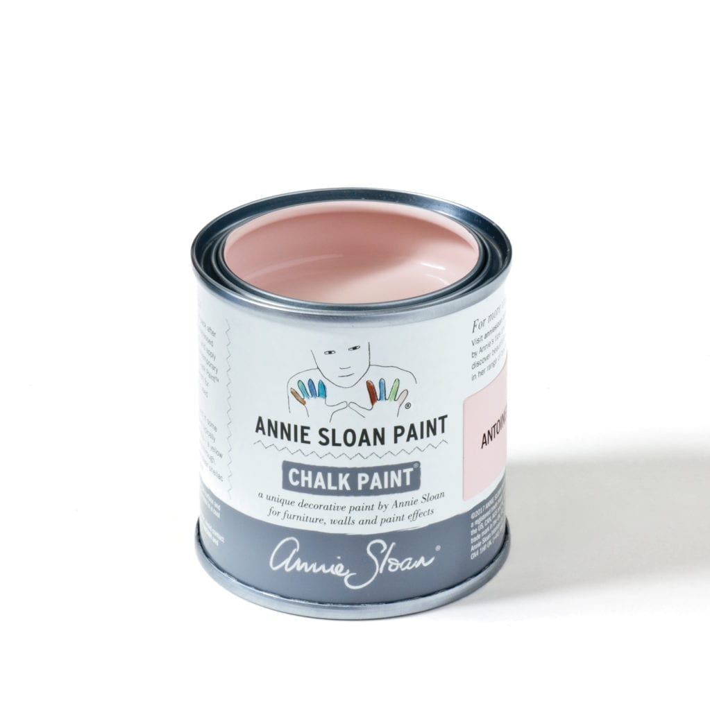 120ml tin of Antoinette Chalk Paint® furniture paint by Annie Sloan, a soft pale pink