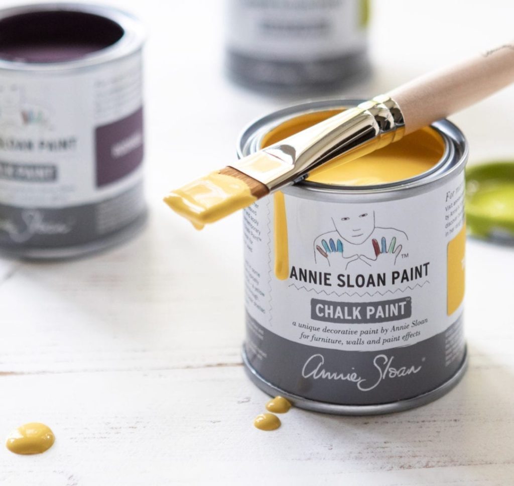 120-ml-Probedose der Annie Sloan Chalk Paint Farbe Tilton Foto: Fiona Murray