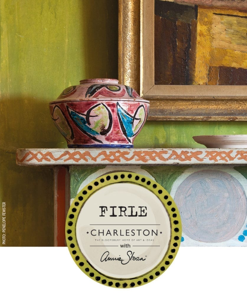 Clive Bell Arbeitszimmer in Charleston – Inspiration für die Annie Sloan Chalk Paint Farbe Firle Foto: Penelope Fewster