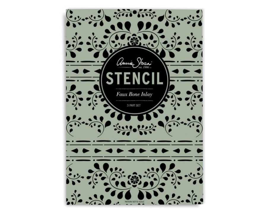Faux Bone Inlay Stencil by Annie Sloan packaging front