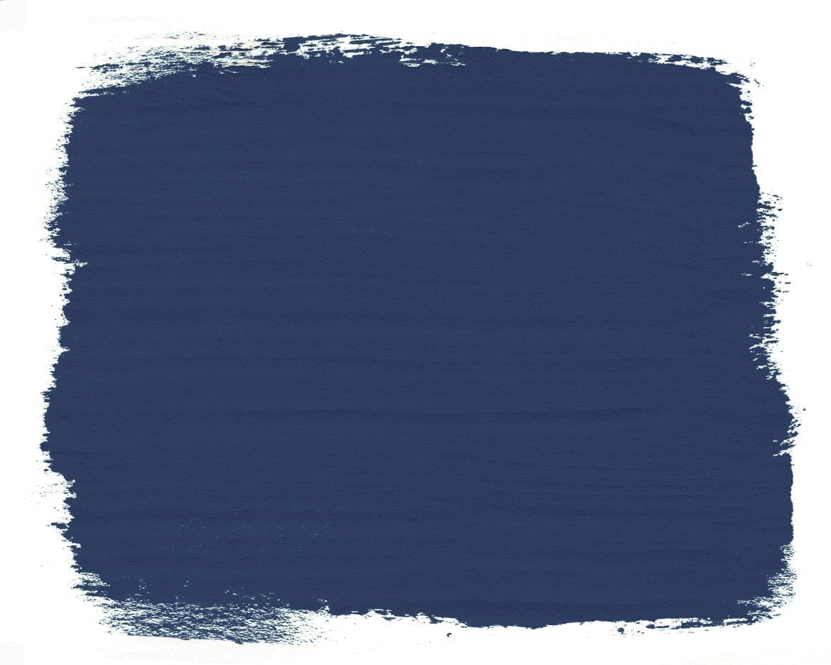Strichprobe von Annie Sloans Napoleonic Blue Farbe