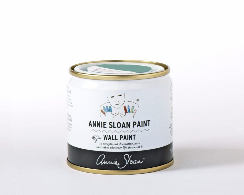 100ml tester tin of Wall Paint by Annie Sloan in Provence, a light blue-green turquoise