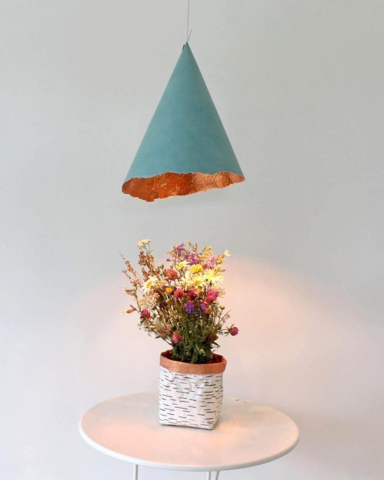 Painted Cone Lampshades Annie Sloan DE