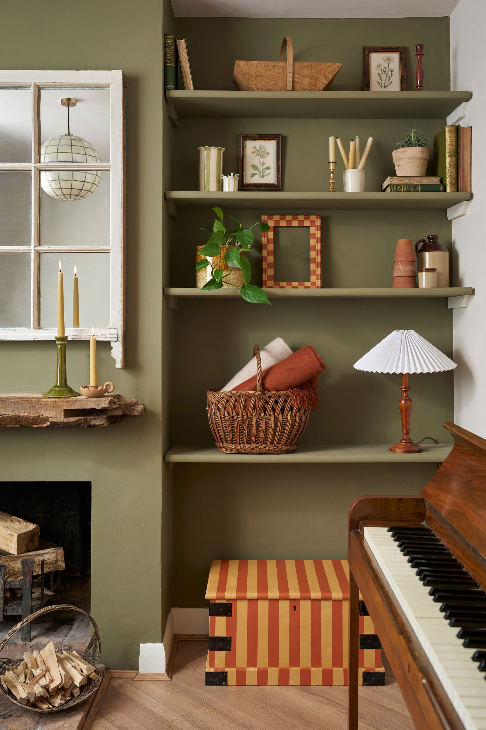 Olive Wall Paint in a snug