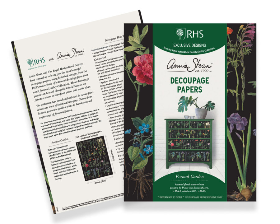 Produktfoto von Formal Garden Decoupagepapieren von Annie Sloan und RHS