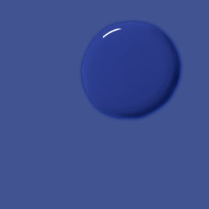 Feucht- und Trockenbeispiel von Annie Sloans Napoleonic Blue Farbe