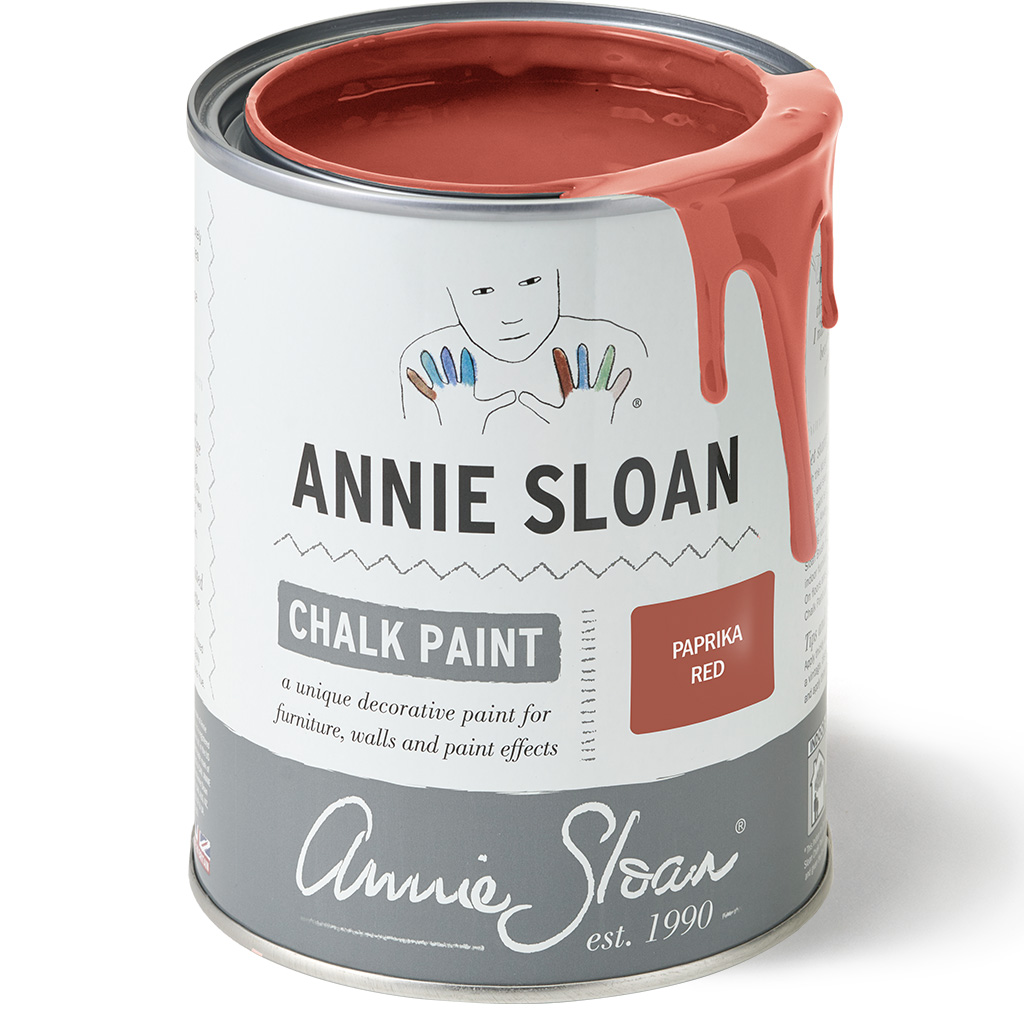 Tin Imagery of Paprika Red Chalk Paint by Annie Sloan