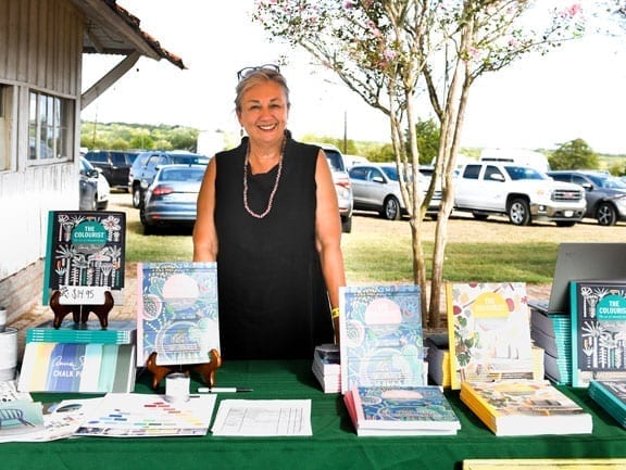 Annie Sloan at a book signing event in Round Top USA