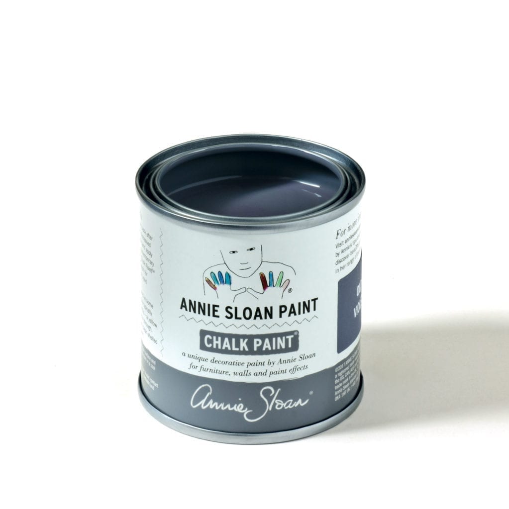 120ml tin of Old Violet Chalk Paint® furniture paint by Annie Sloan, a classic dusty lavender purple
