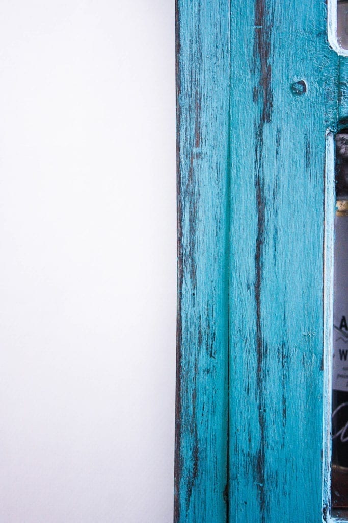 Boho Distressed Cabinet by Annie Sloan Painter in Residence Simon Olsson painted with Chalk Paint® in Provence