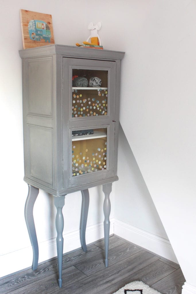 Nursery wardrobe upcycle by Annie Sloan Painter in Residence Hester van Overbeek painted with Chalk Paint®