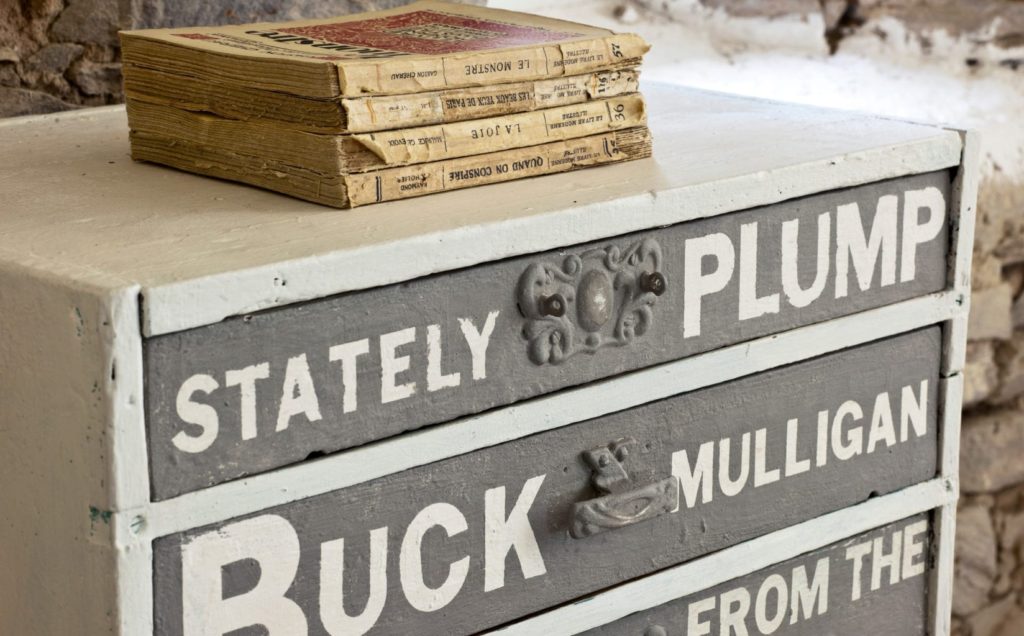 Typographical chest of drawers painted with Chalk Paint® in French Linen by Annie Sloan from Colour Recipes published by Cico books photos by Christopher Drake