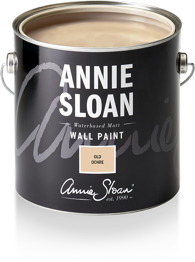 2.5 litre tin of Old Ochre wall paint by Annie Sloan