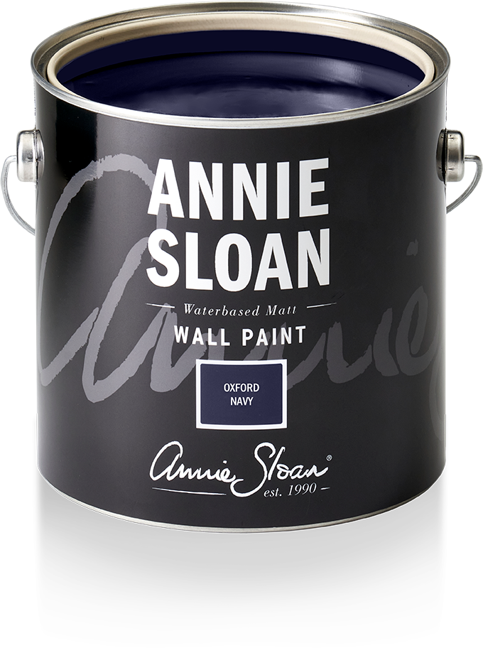 Annie Sloan wall paint in 2.5l tin in Oxford Navy blue