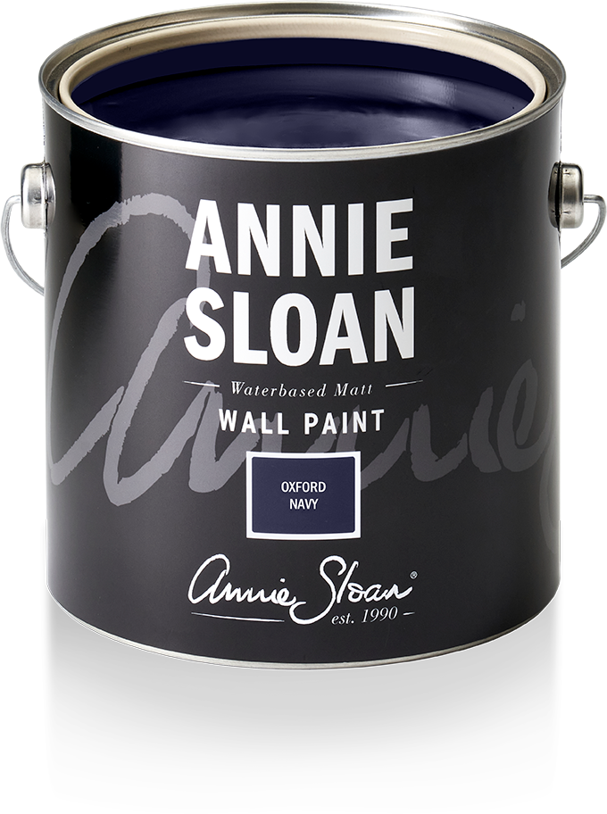 Annie Sloan wall paint in 2.5l tin in Oxford Navy blue