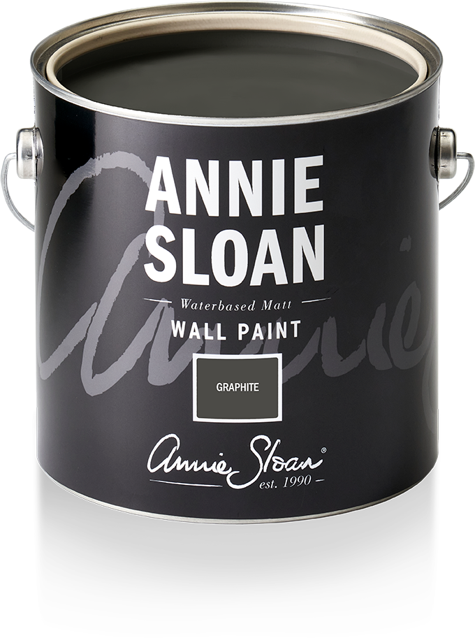 Annie Sloan 2.5l tin of Graphite wall paint