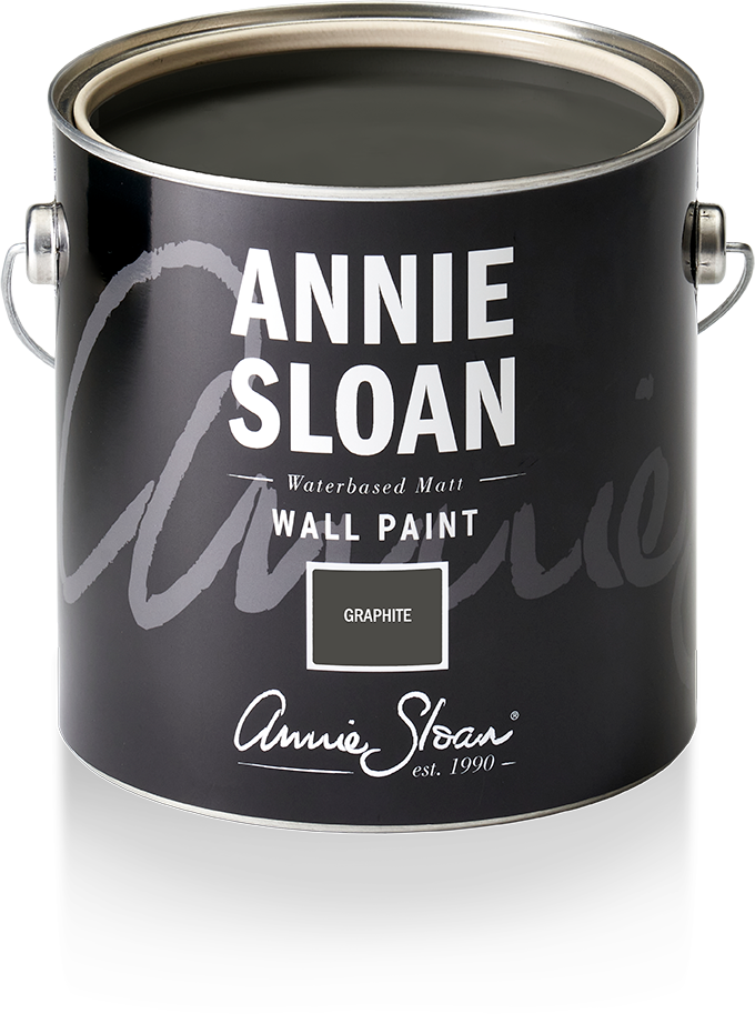 Annie Sloan 2.5l tin of Graphite wall paint