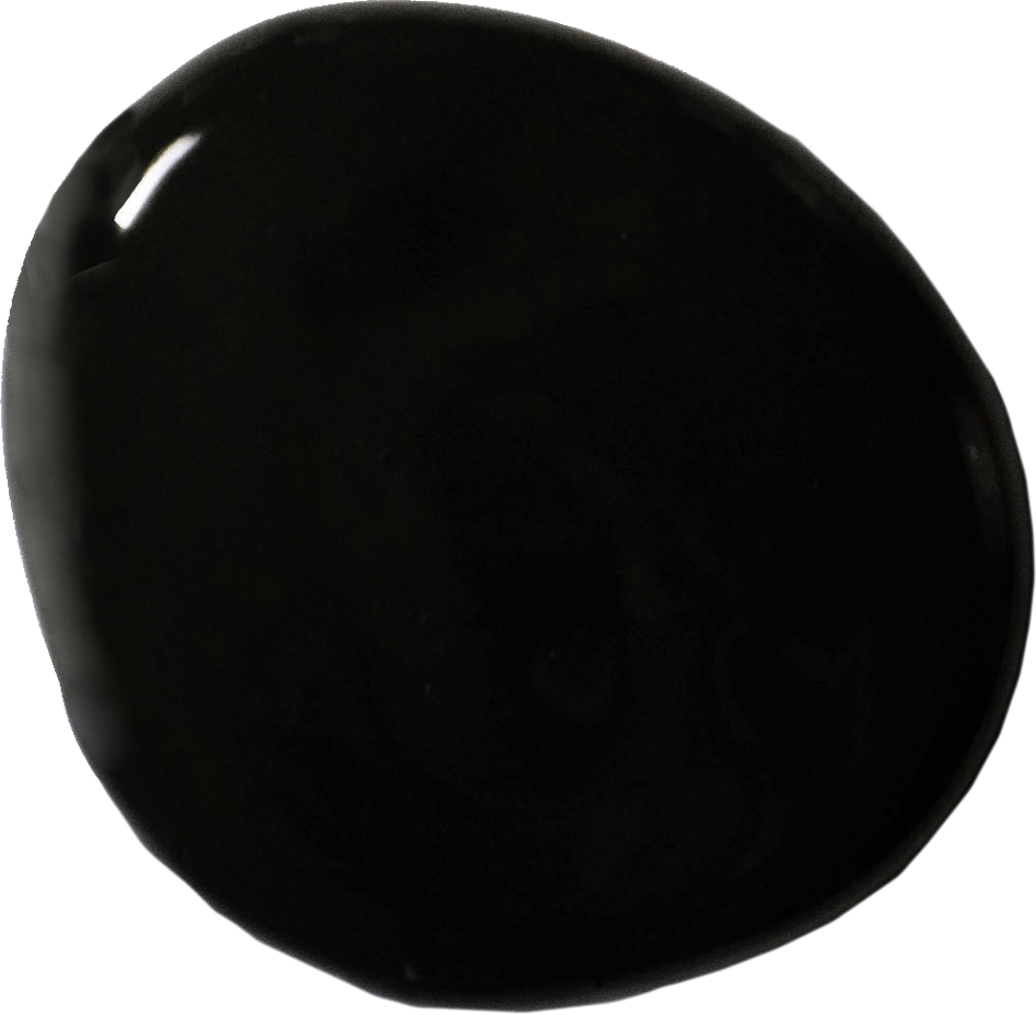 Annie Sloan's Athenian Black wall paint blob swatch