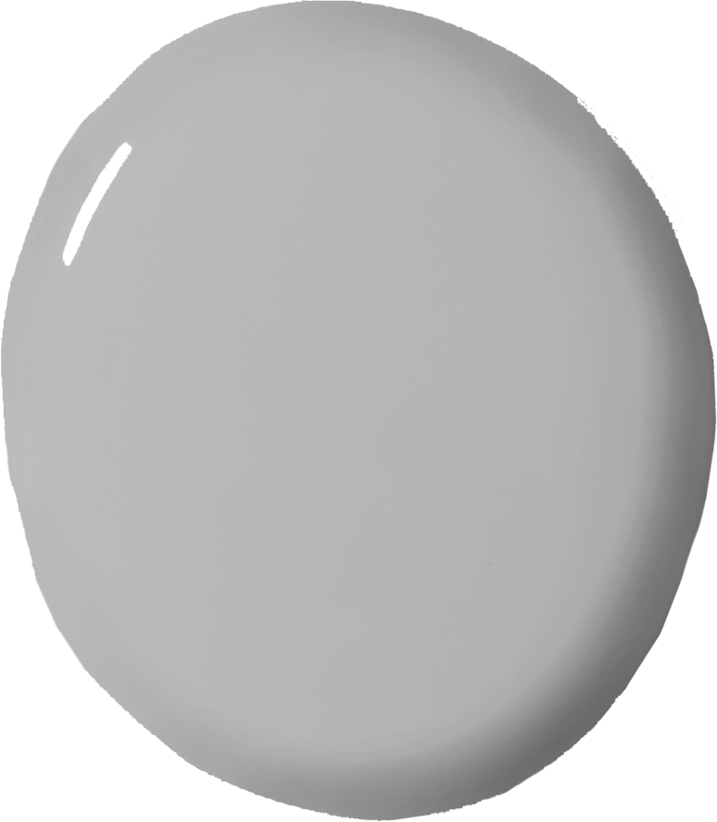 Annie Sloan's Chicago Grey wall paint blob swatch