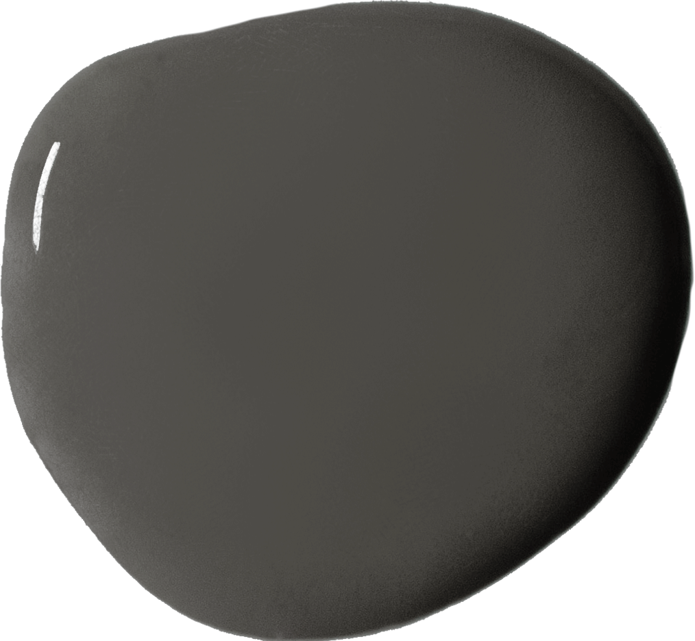 Annie Sloan's Graphite grey wall paint blob swatch