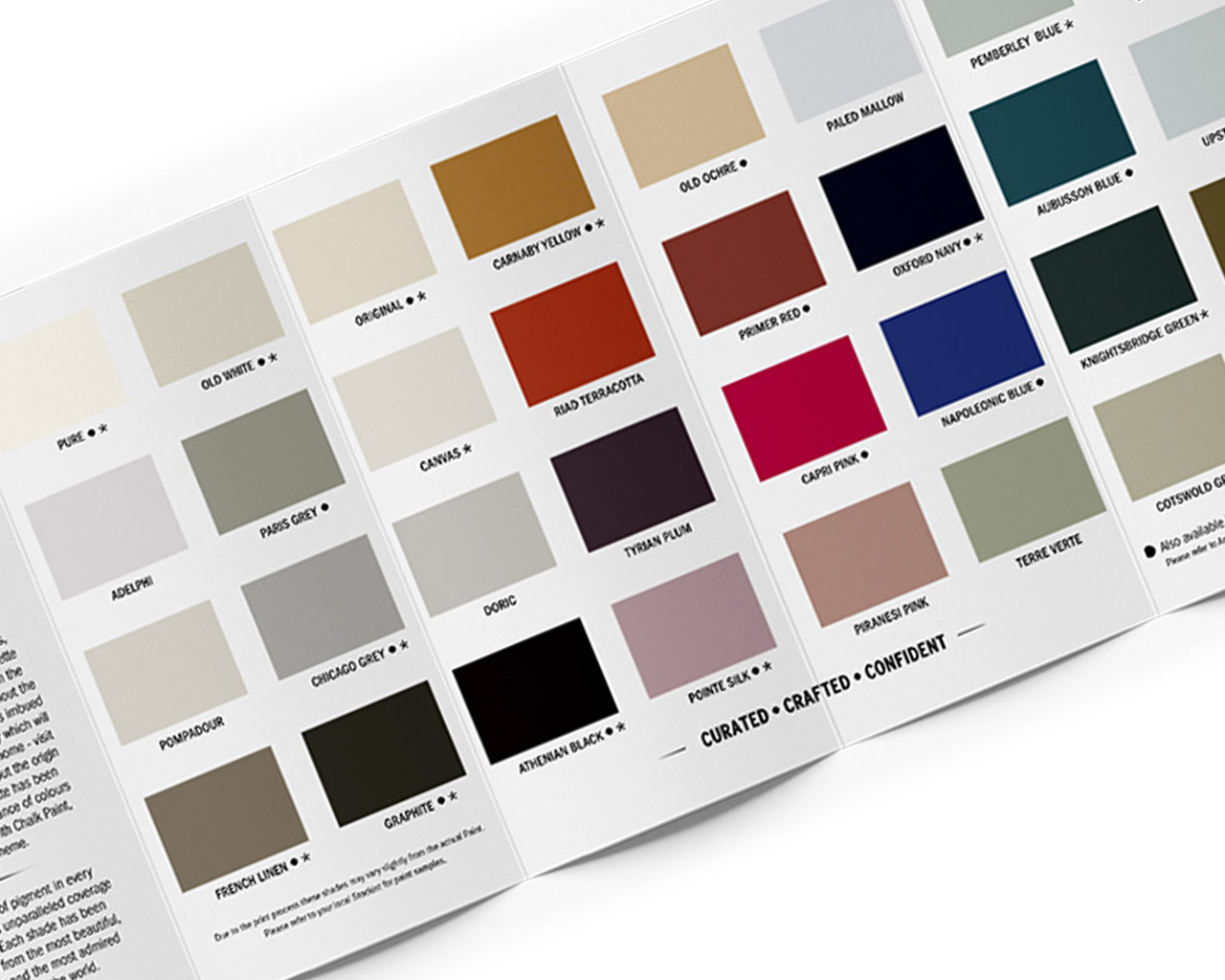 Annie Sloan Wall Paint & Satin Paint Colour Card