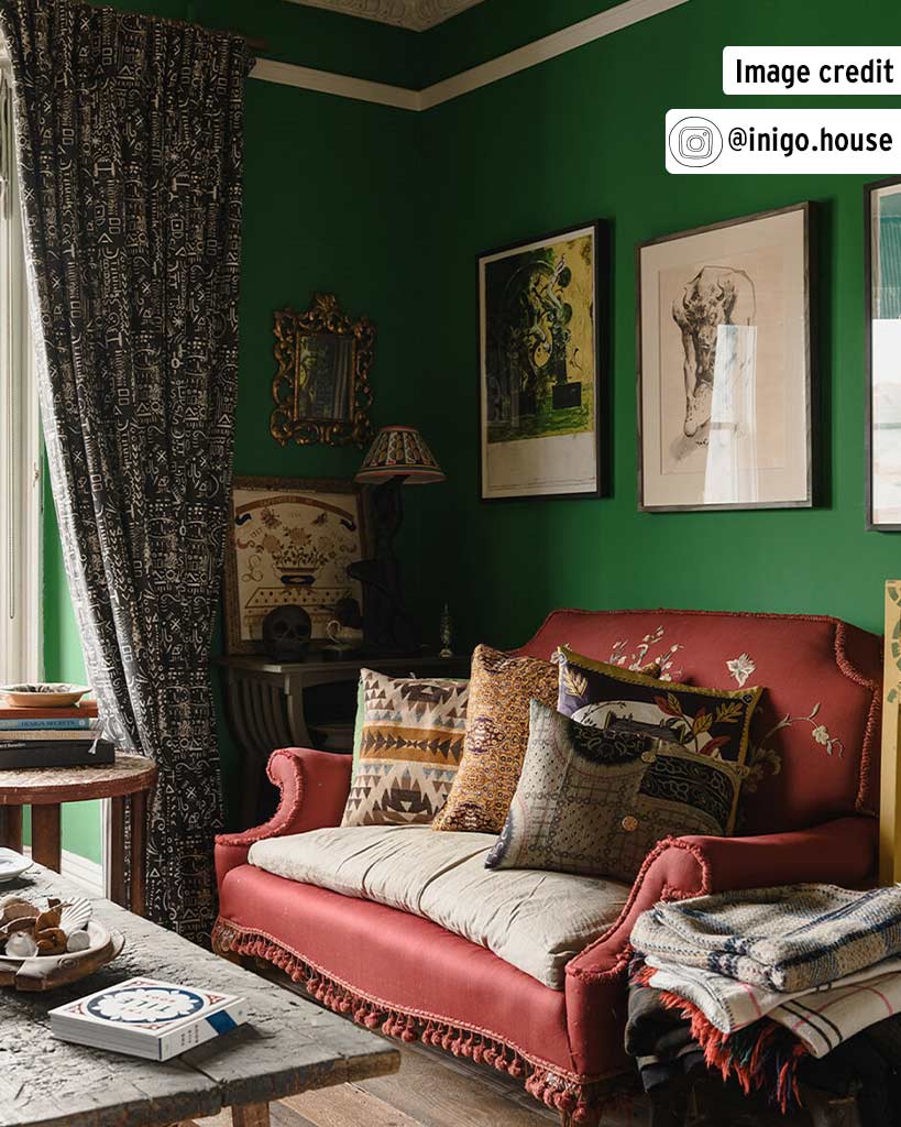 Schinkel Green wall paint — Westcott and Williams