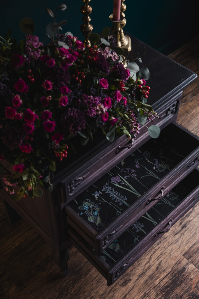 Annie Sloan Painter in Residence 84 Square Chalk Paint Chest of Drawers Close Up