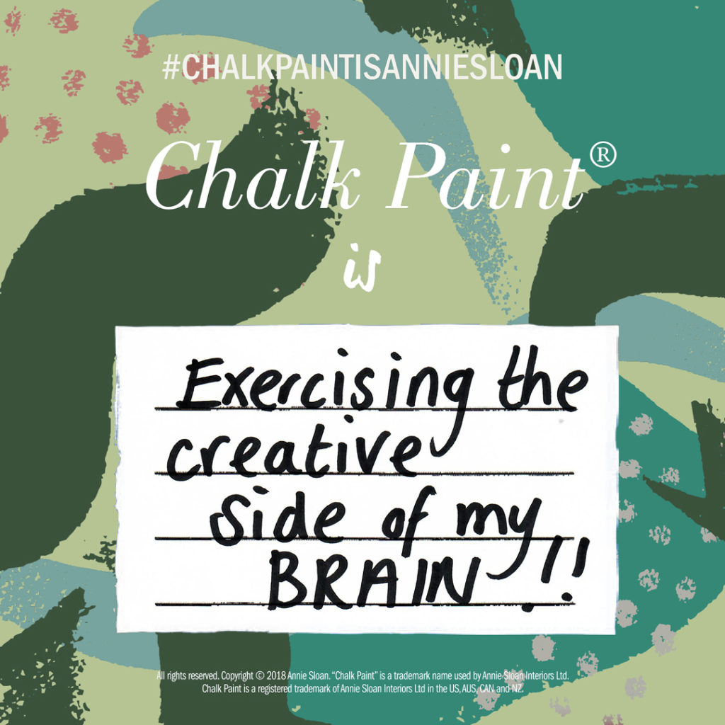 Annie Sloan Chalk Paint is Exercising Creative Side of Brain Graphic