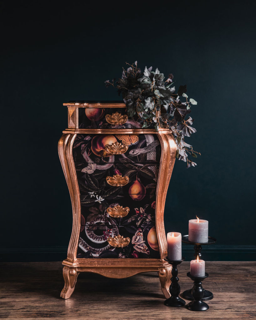84 Square Lethal Fruit Bombe with Candle and Foliage Staging