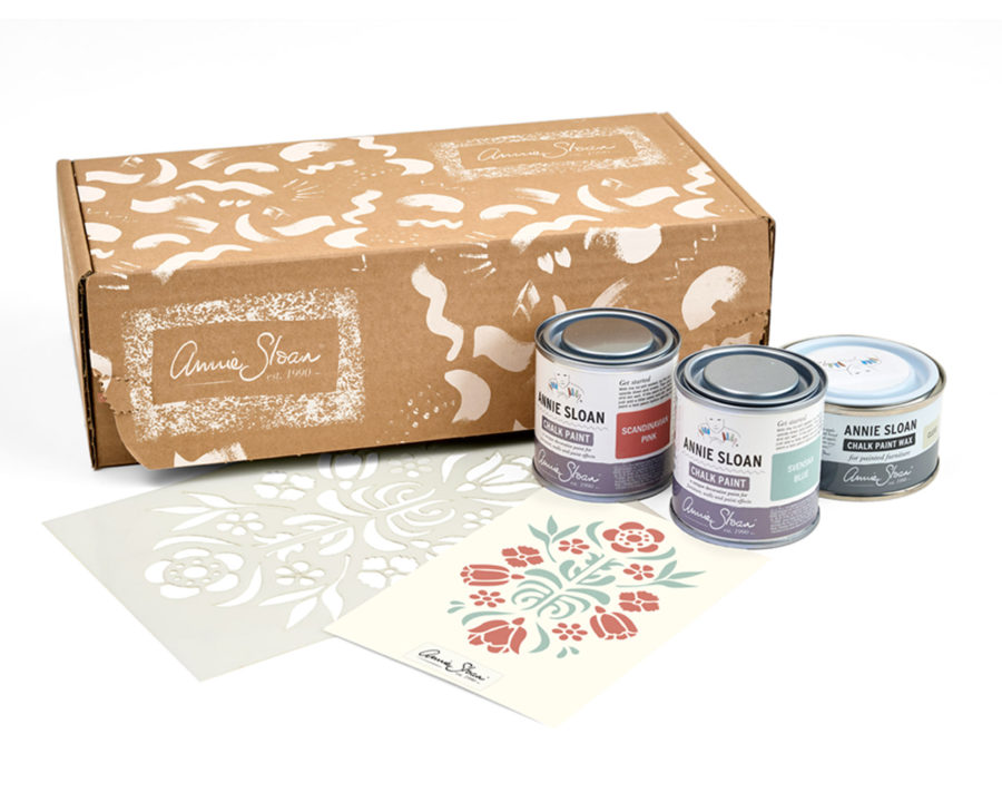 Annie Sloan Scandinavian Stencil Gift Kit and Contents Outer Product Image