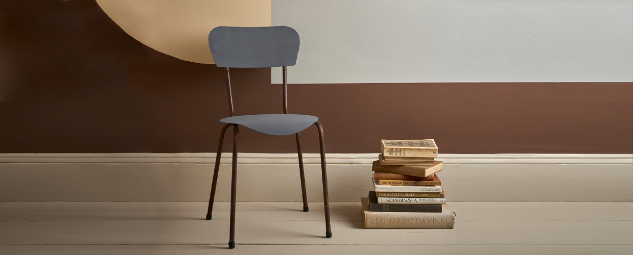 Wall Paint by Annie Sloan used behind a Chalked Painted chair