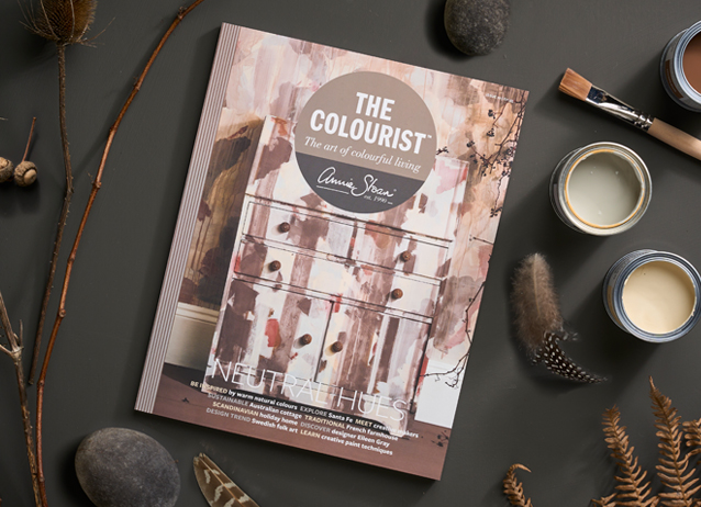 Flat lay of issue 10 of The Colourist by Annie Sloan