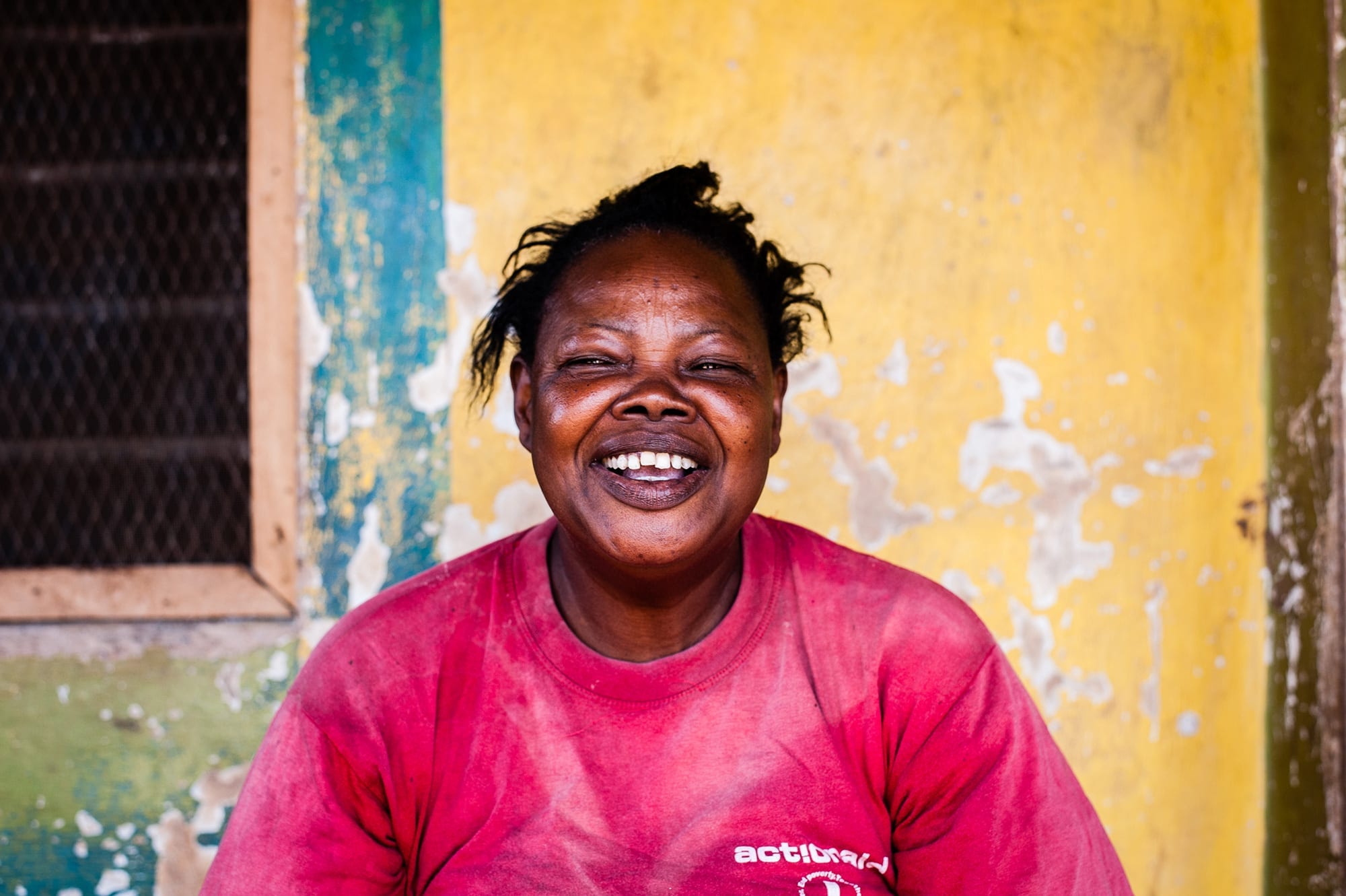 A beneficiary of Action Aid - Annie Sloan's charity of the year