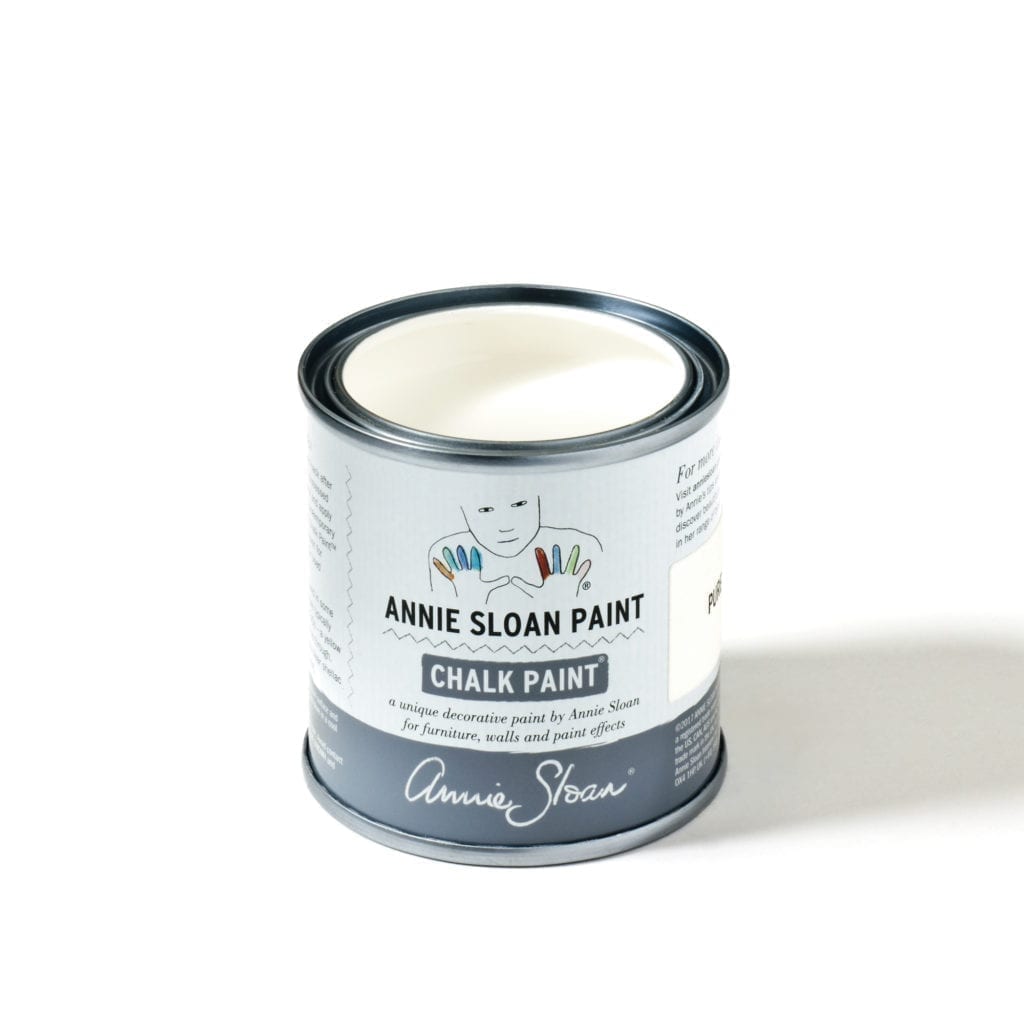 120ml of Pure Chalk Paint® furniture paint by Annie Sloan, a clean white