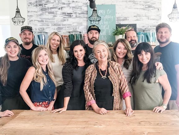 Annie Sloan at Stockists The Back Porch Mercantile for a book signing, 2019