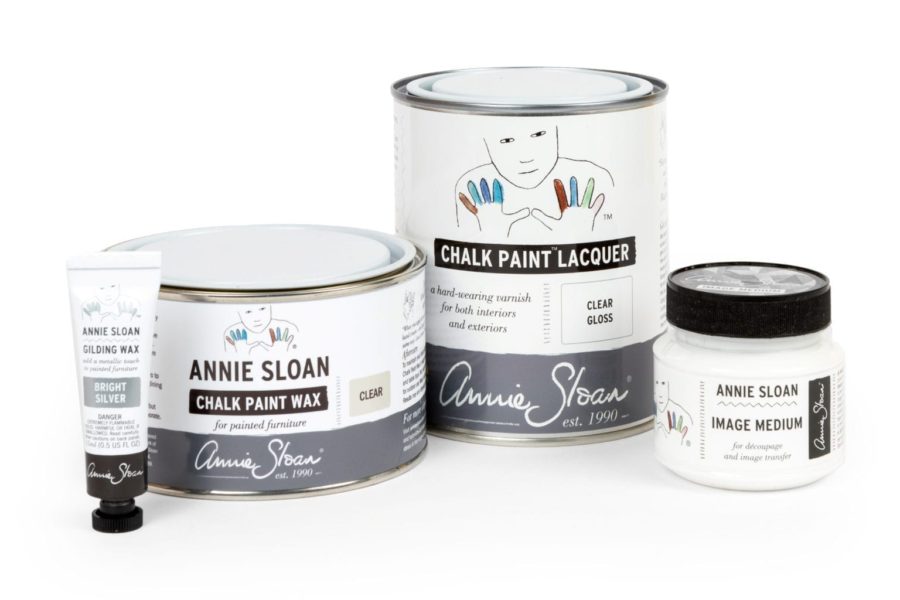 Chalk Paint Wax Lacquer Gilding Wax and Image Medium finishes by Annie Sloan