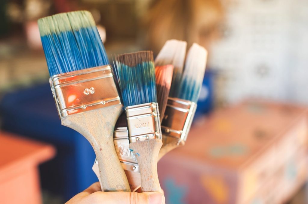 Flat Brushes by Annie Sloan used by Polly Coulson painted with Chalk Paint®