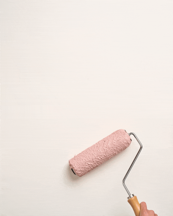 Piranesi Pink Wall Paint Roller Application Gif