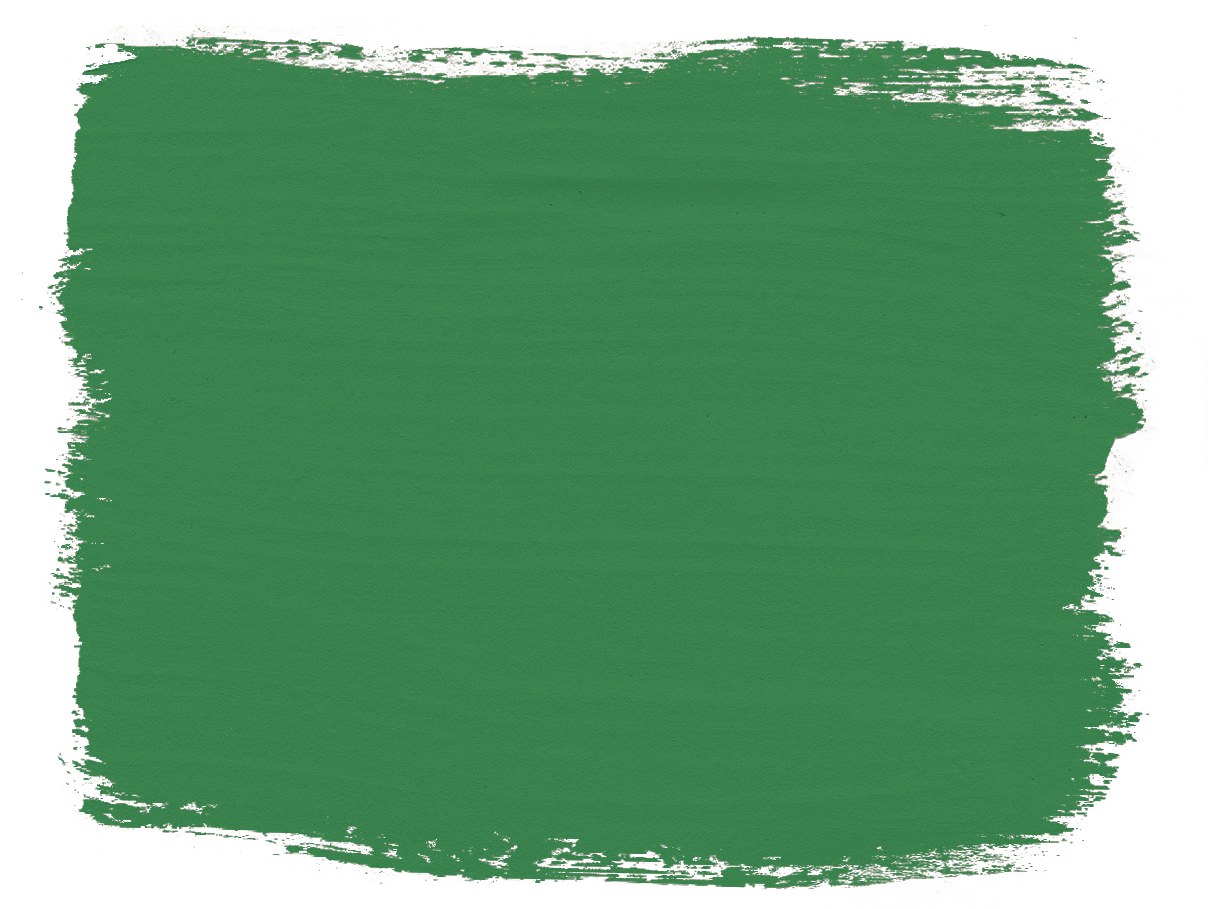 Exemple d’un coup de pinceau de la peinture Schinkel Green d'Annie Sloan