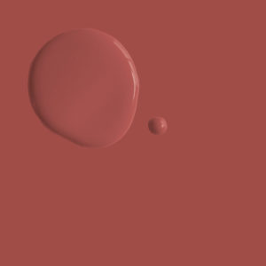 Exemple humide et sec de la peinture Primer Red d'Annie Sloan