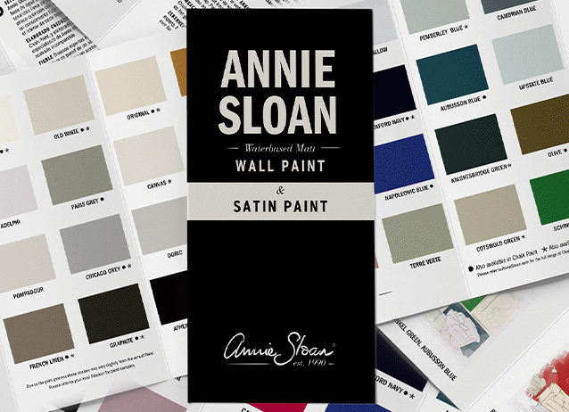 Annie Sloan Wall Paint and Satin Paint Colour Card gif