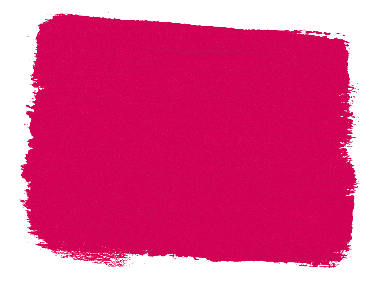 Exemple d’un coup de pinceau de la peinture Capri Pink d'Annie Sloan
