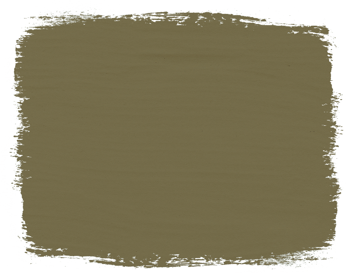 Exemple d’un coup de pinceau de la peinture Olive d'Annie Sloan
