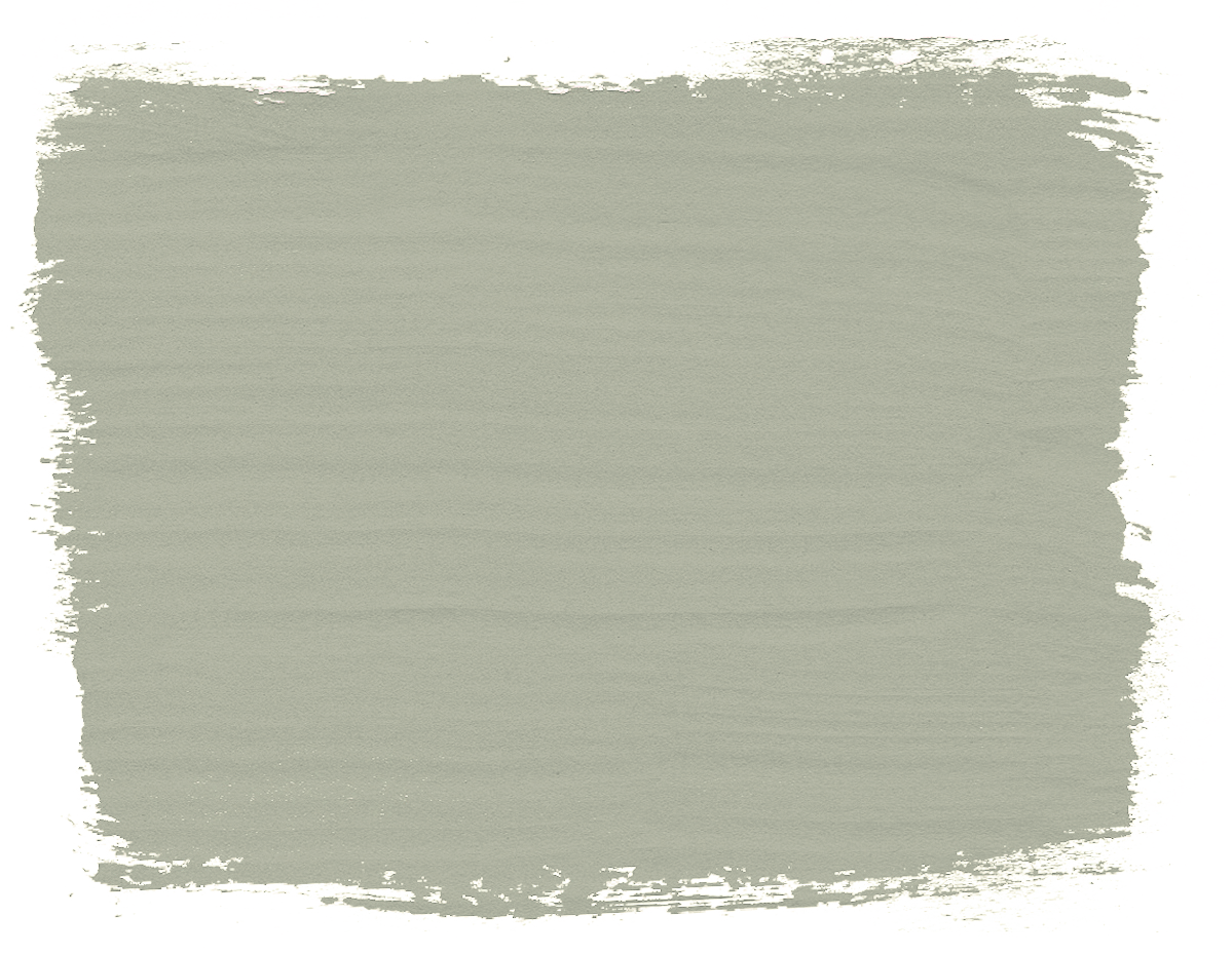 Exemple d’un coup de pinceau de la peinture Cotswold Green d'Annie Sloan