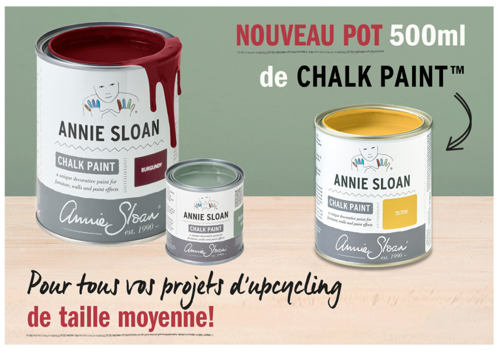 Pots de 500 ml de Chalk Paint maintenant disponibles